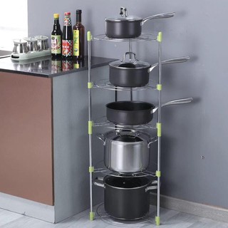 5 Layer Kitchen Pot Rack Multi-functional Kitchen Stand Storage Rack