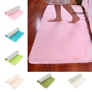 COD◍Candy Color Soft Anti-Skid Carpet Flokati Shaggy Rug Living Bedroom Floor Mat