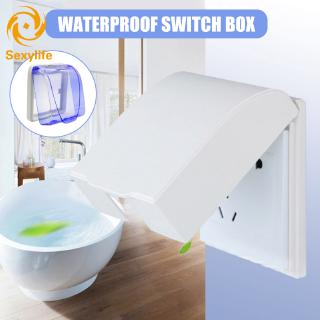 SL Plastic Switch Waterproof Cover Box Wall Light Socket Doorbell Flip Cap Cover for Home