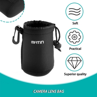 【Best price】Matin Neoprene waterproof Soft Camera Lens Pouch bag Case Size-S M L XL