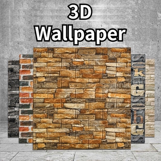 Home Decor 3d Wallpaper PE stereo Foam thick DIY Waterproof Adhesive Wall Stickers Wall sticker