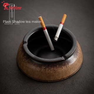 [Ant Home]Suying Jingqiu ashtray large ashtray household creative personality ceramic living room windproof and fly ash proof