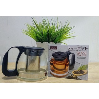 900mL Glass High Temperature Teapot Coffeepot Make Brewer With Stainless Steel Infuser Strainer