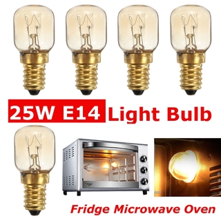 5Pcs E14 220V 25W High Temperature 300 Celsius Degree Oven Toaster/Steam Light Bulbs Cooker Hood Lam
