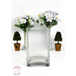 Transparent Square Vase K1609