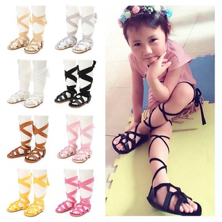 【sale】 Summer Shoes Toddler Baby Girls Bandage Rubber Soled Boots