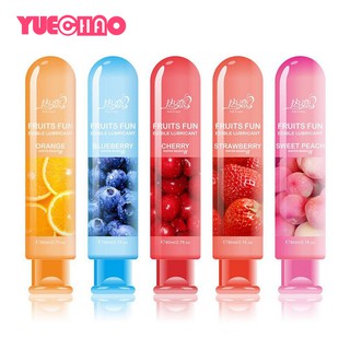 80ml Edible Fruit Flavor Lubricant Water Based Non Toxic Lubricant Sexual Anal Oral Gel Sex Lube For