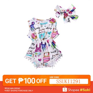 ⚡⏰⚡✨KIDSUP-Infant Baby Girls Clothes Painting Romper