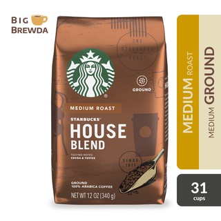 Starbucks House Blend Medium Roast Ground Coffee 12oz / 340g