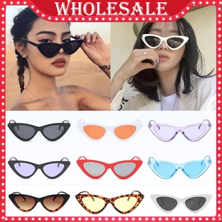 UV400 Ancient Triangle Cat Eye Sunglasses Korean Fashion Ins Small Frame New Style Sunglasses