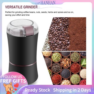[Ready Stock] 400W Electric Coffee Mill Grinder Beans Spices Nuts Grinding Machine with Stainless Steel Blade