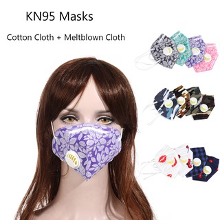 New KN95 Mask Cotton Cloth + Meltblown Cloth Windproof and Dustproof Masks Adult mask Men and Women