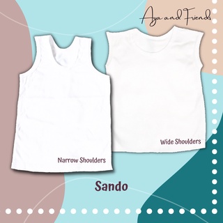 Newborn Baby Sando | Cotton Sando for Baby 0-1yo | White Sando for Baby | LuckyCJ Sando | Bargain