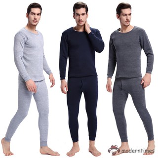 ✡MT✡ Hot Sale Hot Mens Pajamas Winter Warm Thermal Underwear Long Johns Sexy Bla lrD4