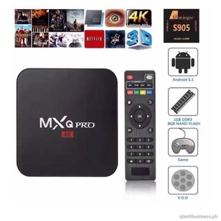 MXQ PRO 4K Amlogic S905W Quad Core 4k Android 7.1 Smart tv box 1gb ram 8gb rom