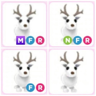Mega Neon, Neon, Fly/Ride or Normal Artic Reindeer Adopt Me Pet (Roblox)