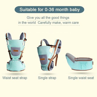 [FREE Bibs] BAONEO Baby Carrier Infant Toddler Backpack Bag Gear Hip seat Wrap (5)