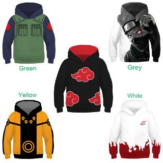 insAnime Naruto Children's Hoodie 3D Pullover Jacket for Kids