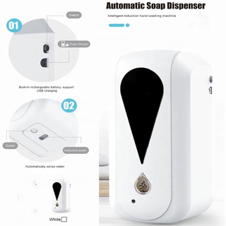 Automatic Wall-Mounted Soap Alcohol Liquid Spray Dispenser Machine For Home & Public (Rechargeable)