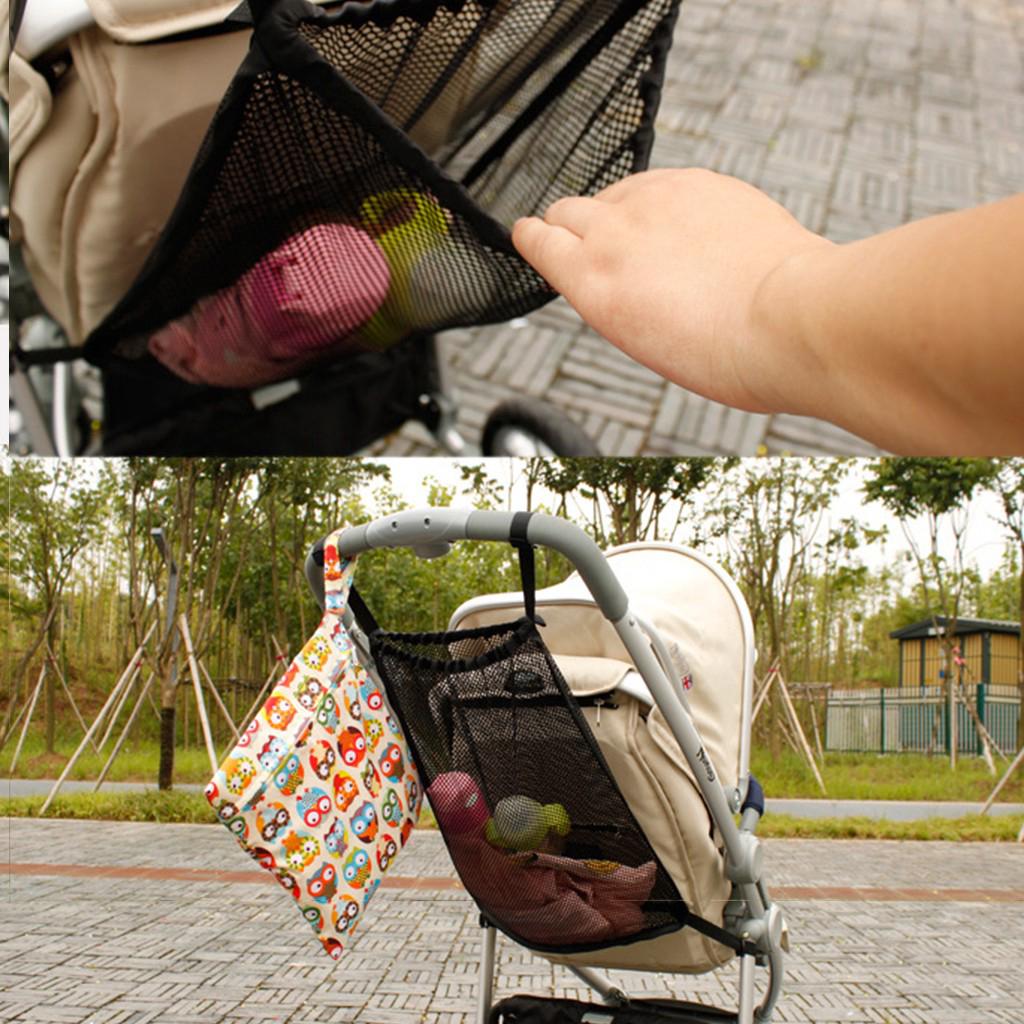 Practical Baby Stroller Mesh Bottle Diaper Storage Organizer