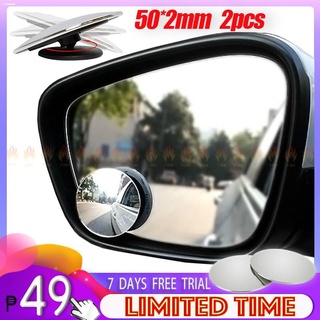 FIBER STICKERMirrors✷Car Motorcycle Blind Spot Mirror Waterproof 360 Rotatable 3M Adhesive for SUV C (1)