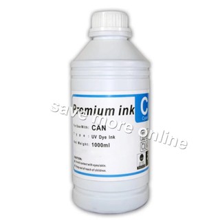 Premium UV Dye Ink compatible w/ Canon/HP 1L (Cyan)