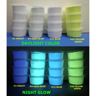 Aqua Blue Glow in the Dark Pigment Powder (7)