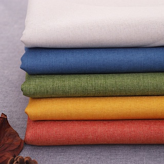 100*145cm Soft Plain Linen Fabric Durable Upholstery Material DIY Sewing Handwork Patchwork Fabric