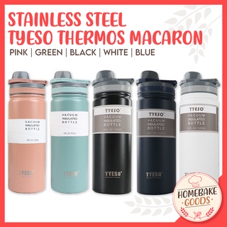 Free shipping Tyeso Stainless steel Thermos Macaron Vacuum Insulated Tumbler Cup Water Bottle 530ML