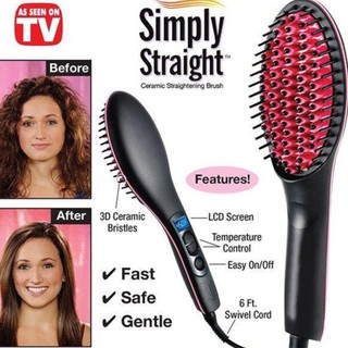 Hair Straightener Effective Fast Straight Ceramic Brush SimplyStraight