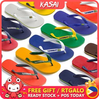 KASAI Havaianas Slippers Beach Slippers for Womens and Mens Thick Bottom Flip flops Gift Cod ks261