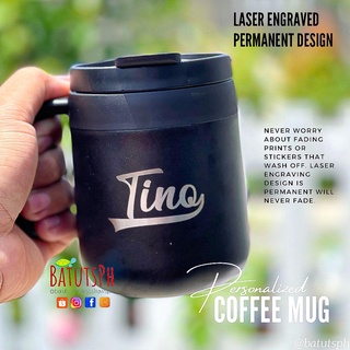 BatutsPh - Personalized Coffee Mug - Insulated Coffee Mug - Laser Engrave Personalized - Gifts