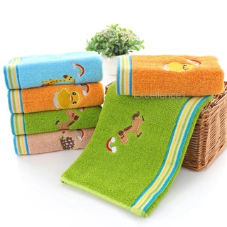 (10”x20”)Pure Cotton Towel Pure Cotton Jacquard Weave Baby/Kid/Children Hand Wash Face Towel