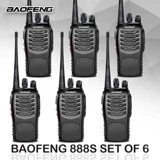 Baofeng BF 888S set of 6 Walkie Talkie Portable Two Way Radio UHF Transceiver