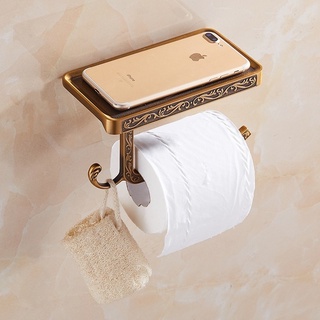 Antique Brass Toilet Paper Holder Bathroom Mobile Holder Toilet Tssue Paper Roll Holder Bathroom