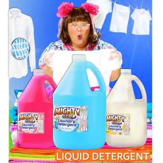 Mighty Clean Liquid Laundry Detergent Blue Mountain Scent - LLD blue - 1 GALLON m21o