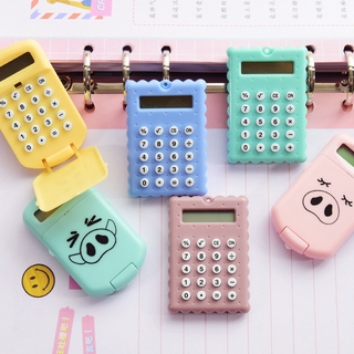 Korean Creative Biscuit Calculator Ultra-Thin Portable Portable Calculator Handheld Mini Candy Color Computer Student Pocket Computer