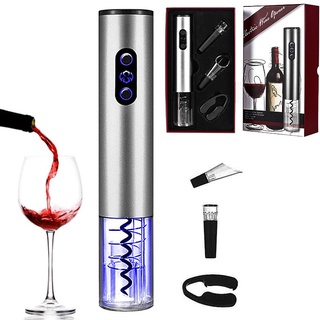 Electric Red Wine Opener With Foil Cutter Pourer Corkscrew Automatic Bottle Openers Set Kitchen Acce
