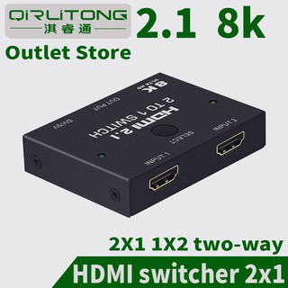 2021┋✙HDMI compatible Splitter 8K 60hz Switch KVM Bi Direction 1x2/2x1 HDMI compatible Switcher 2 in