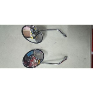 Side Mirror.Round Stainless Big Long Stem