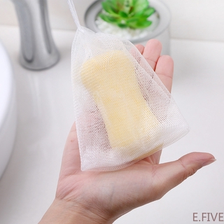 Double Layer Soft and Fine Bubble Mesh Foaming Cleansing Soap Storage Bag Soap Bag Clean E
