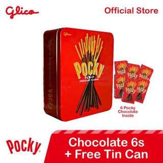 Pocky Chocolate 6s + Free Tin Can