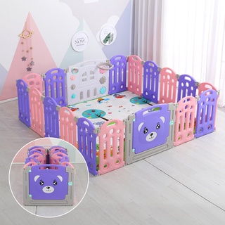 Baby Playpen Edible PP Fence Indoor Playground Free Combination For Baby Toddler Fence Kids Safety
