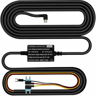 【Phi Available】 LENOVO Dash Cam Hardwire kit, Mini USB Port,DC 12V - 24V to 5V/2.5A Max Car Charger