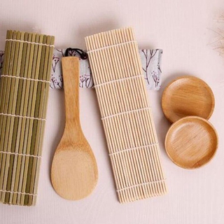 Sushi Rice Rolling Roller Bamboo DIY Maker Sushi Mat Cooking Tool Sushi Making
