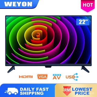 Weyon Digital TV 22 inch HD LED TV (DVBT-2) Built in MYTV flep
