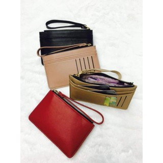 Wristlet Thin Wallet With Wristlet Short Cards Wallet