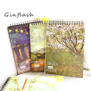 Ginflash A4 50sheets Sketch Book Notepad Painting Drawing Diary Notebook Painting Paper