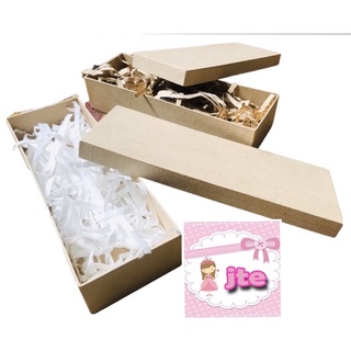 Gift & Wrapping☬❦10 x 3.5 x 2 inches Kraft Box with white or Brown Paper Fillers
