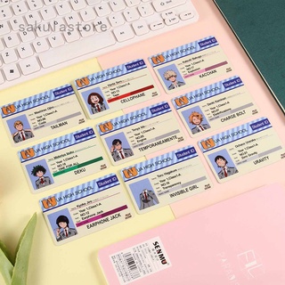 Boku No Hero Academia / My Hero Academy Anime Cards Character PVC ID Cards